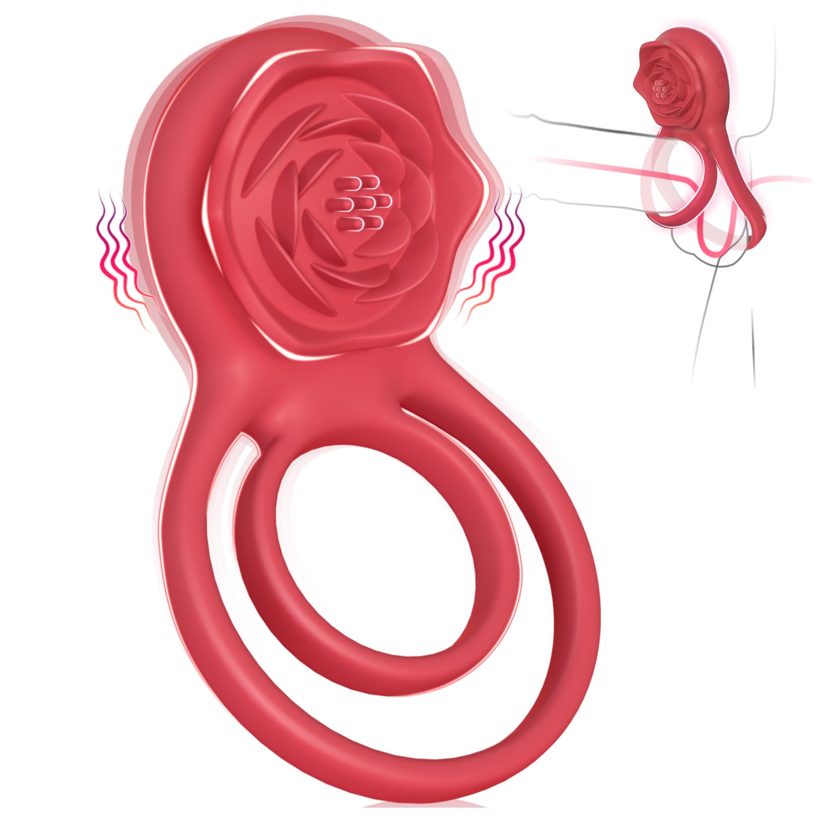 Anillo Vibrador para Parejas con Estimulador de Clítoris