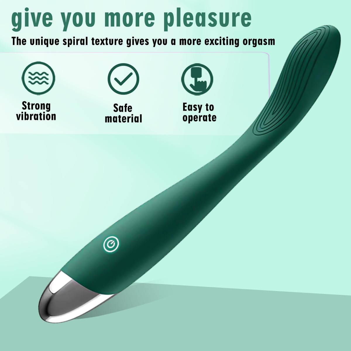 Vibrador Punto G y Clítoris - 10 Modos de Vibración