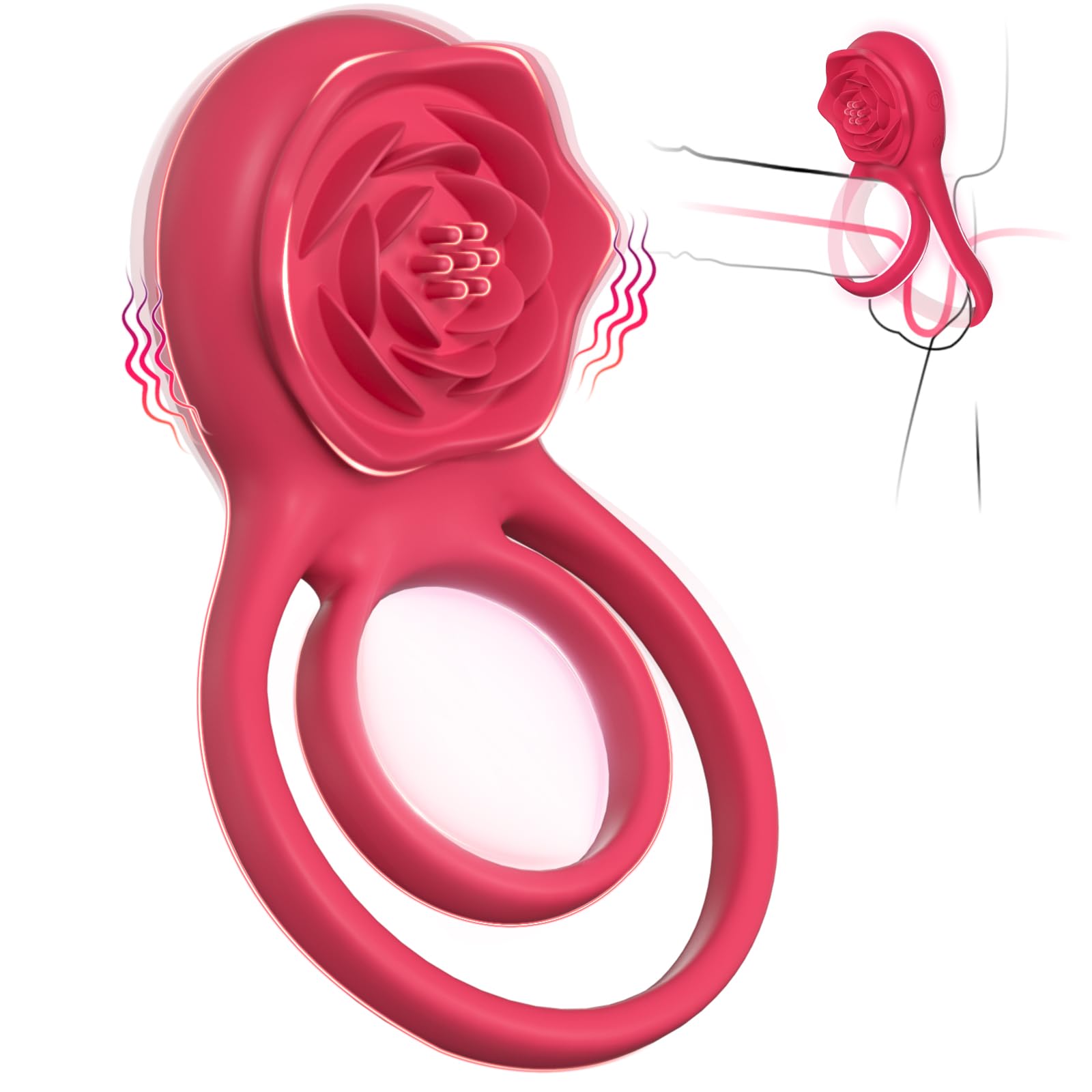 Anillo Vibrador para Parejas con Estimulador de Clítoris