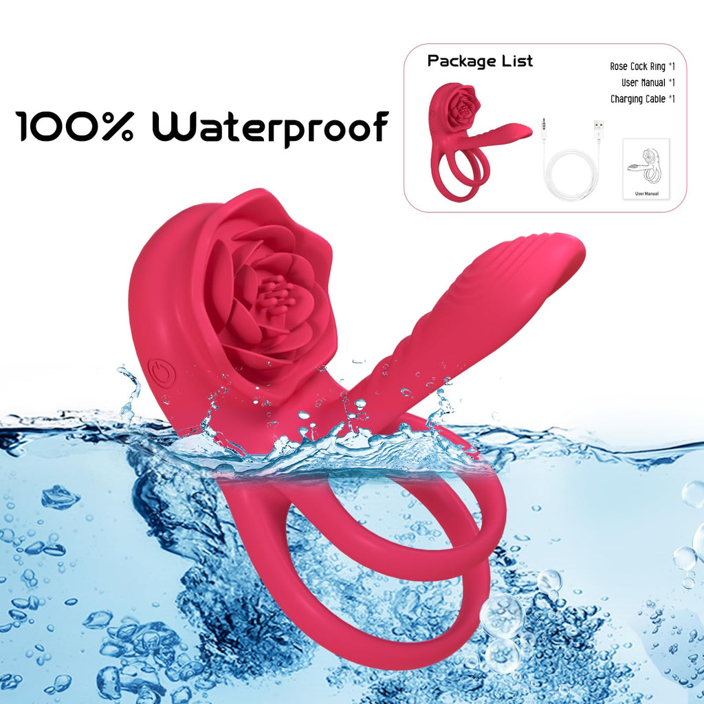 Anillo Vibrador para Parejas con Estimulador de Clítoris