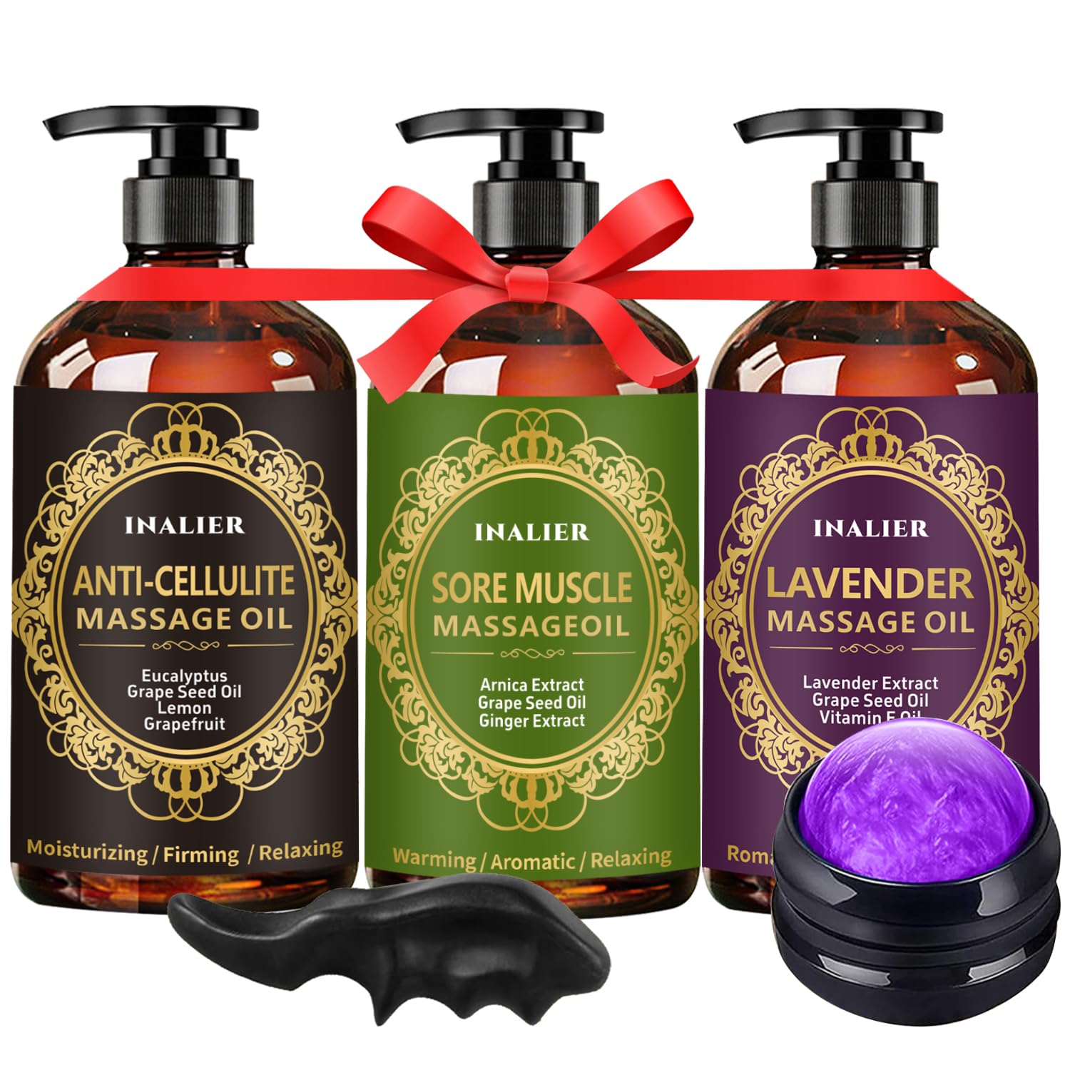 Aceite de Masaje Lavanda con Roller - Kit Spa Relajante