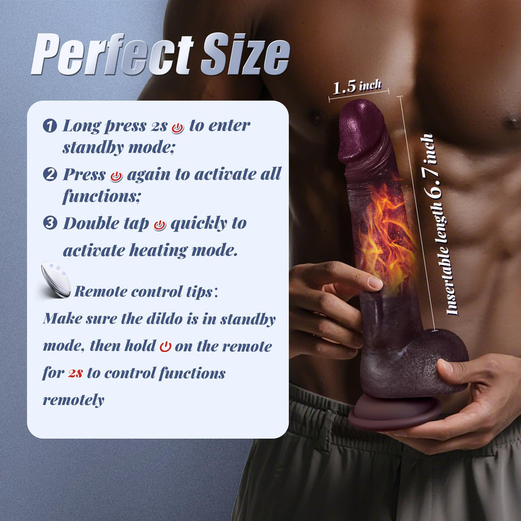 Vibrador Realista con Movimiento Automático