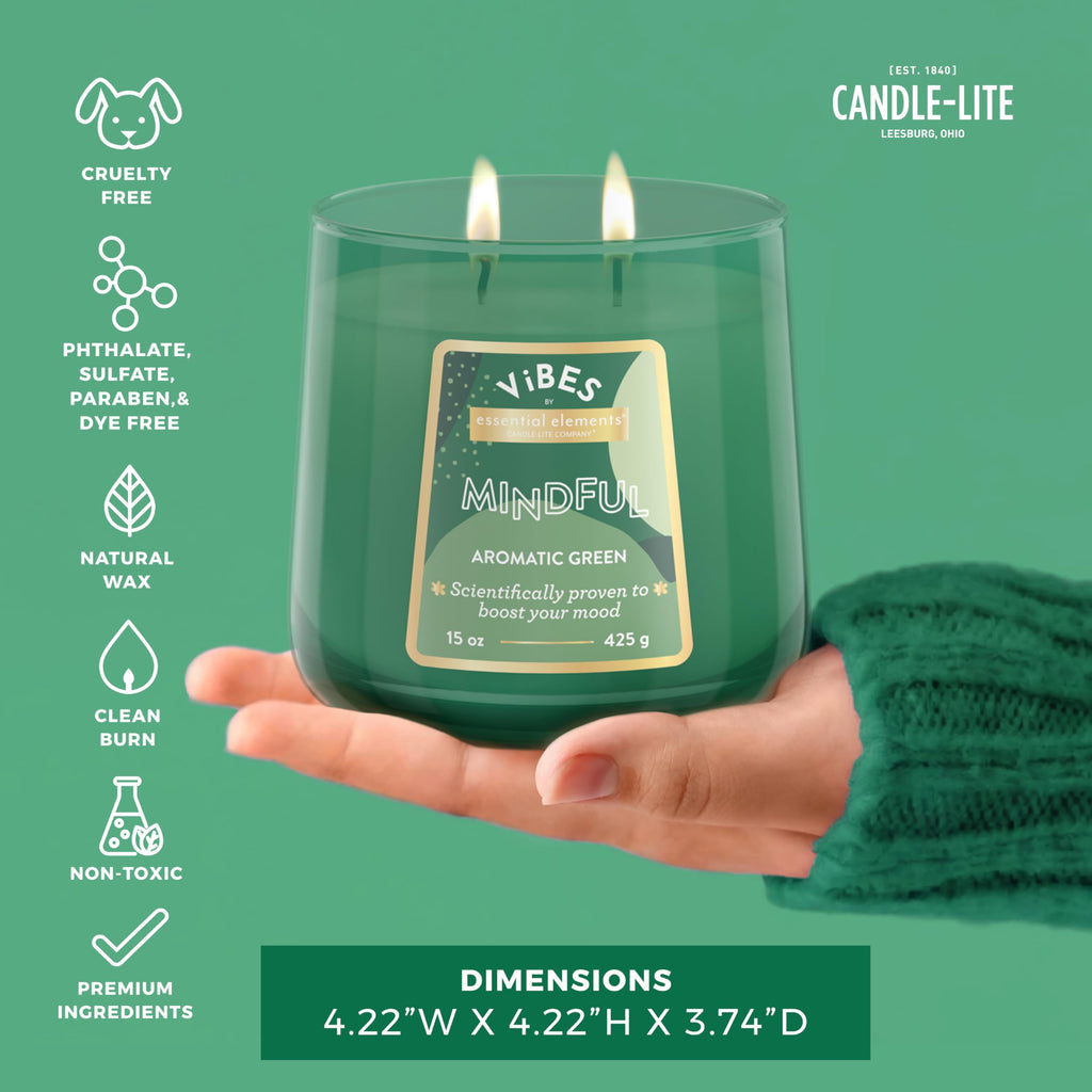 Velas Aromáticas Candle-Lite Essential Elements Vibes