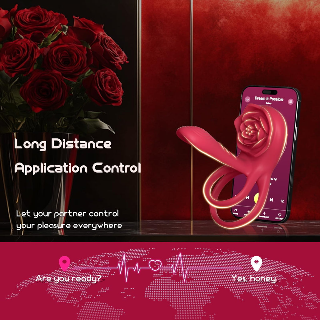 Anillo Vibrador para Parejas con Estimulador de Clítoris