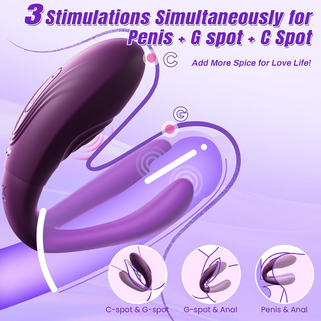 Vibrador Wearable Doble para Parejas - Estimulación Punto G y Clítoris