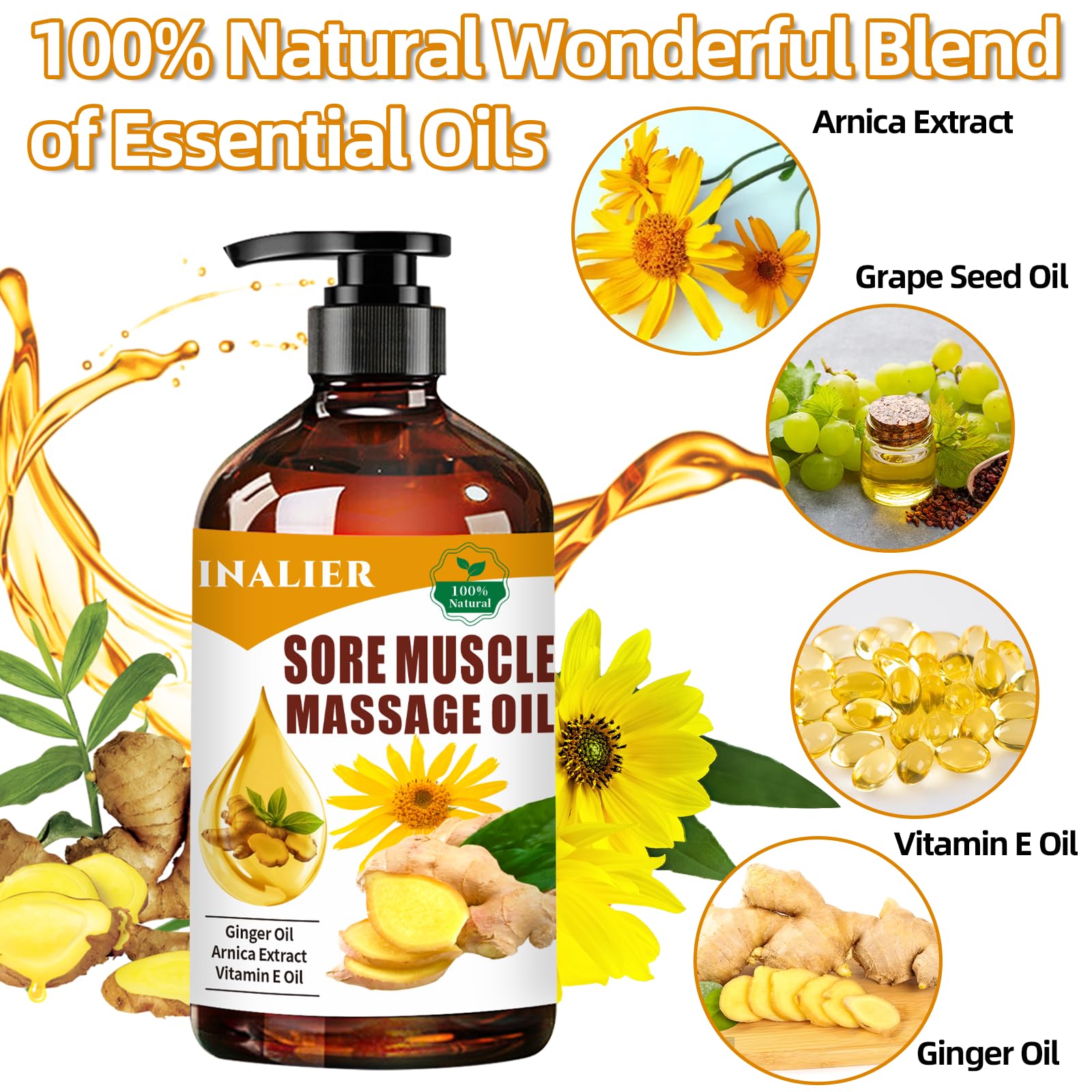 Aceite de Masaje Lavanda con Roller - Kit Spa Relajante