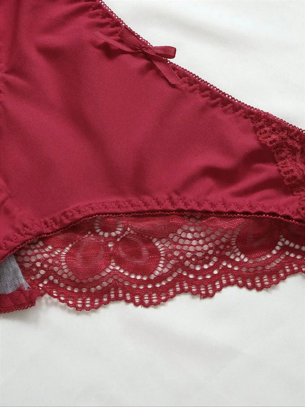 Conjunto de Lencería Viomisha - Bra Push Up Transparente con Encaje Floral